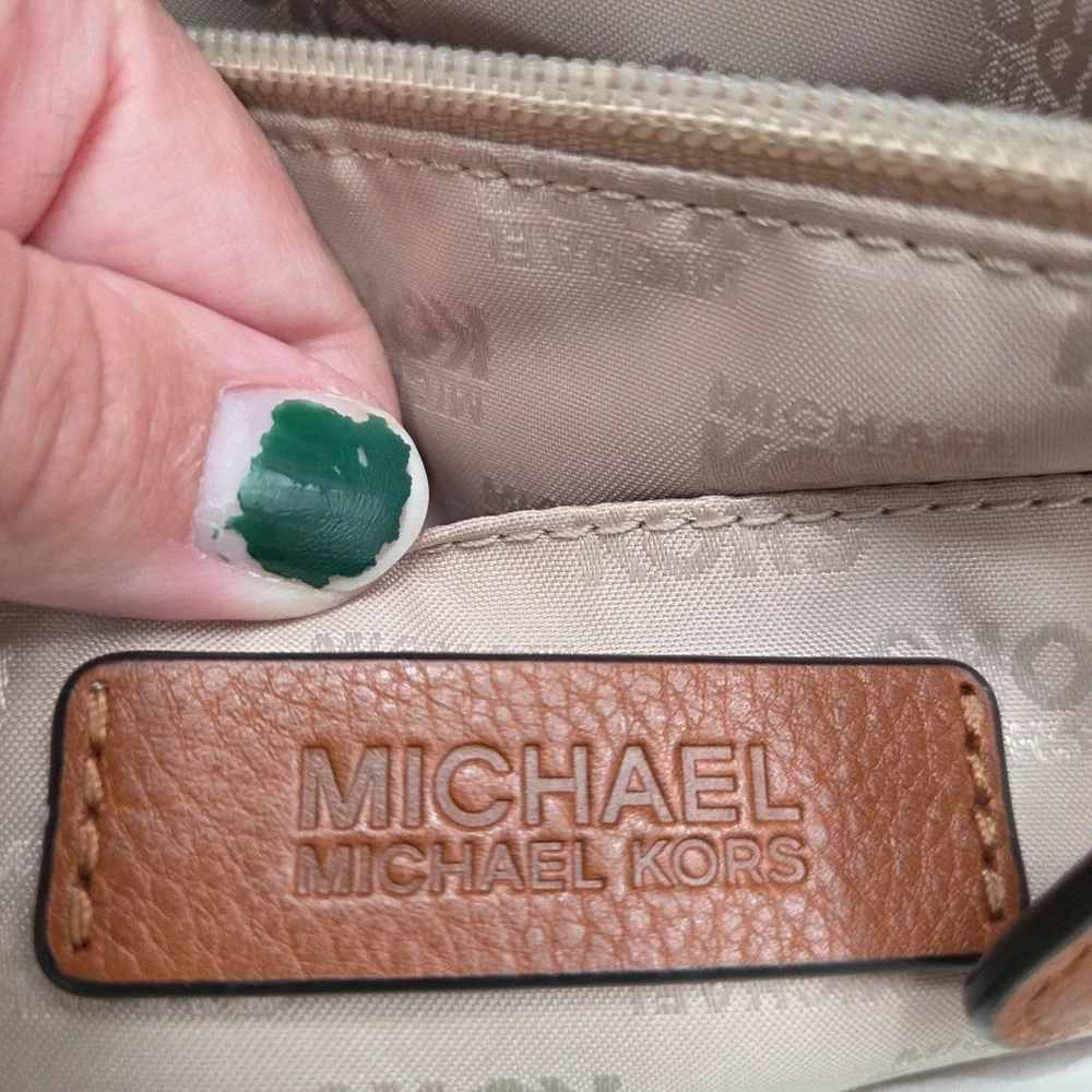 Michael Kors Signature MK Travel Shoulder Bag XL Tote‎ Dark Brown Carry On